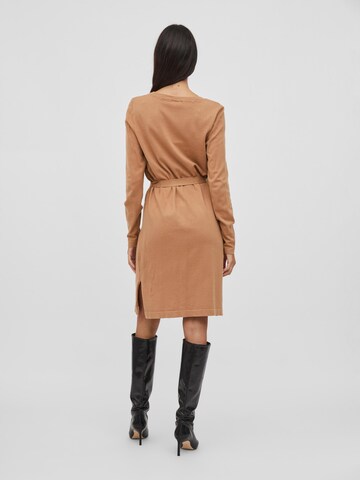 VILA Knit dress in Brown