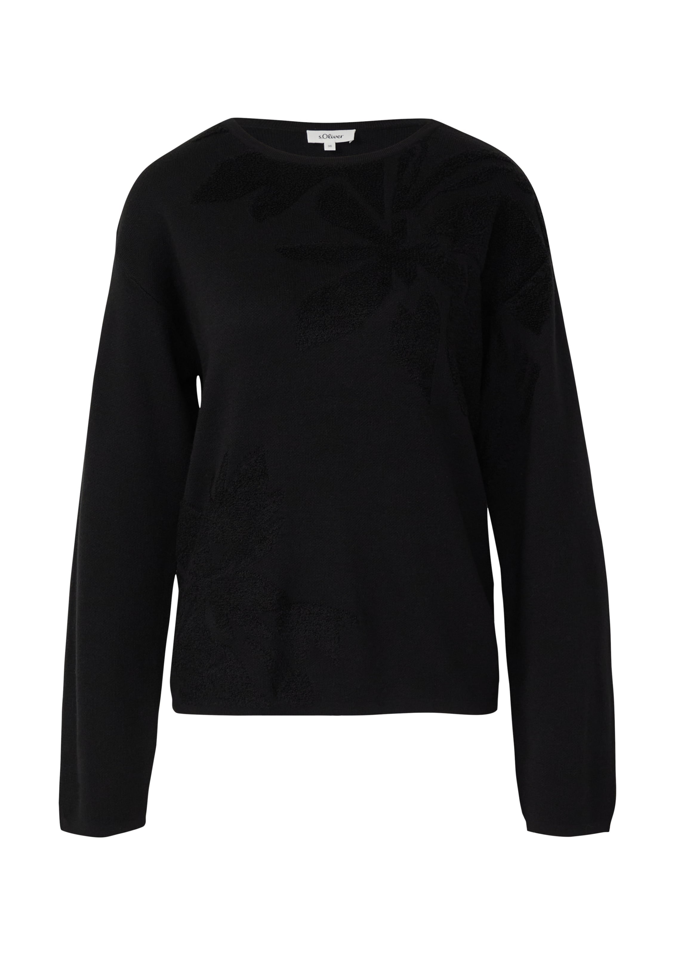Pull-over s.Oliver en noir : devant
