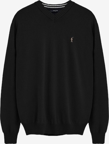 Polo Club Pullover ' RIGBY' in Schwarz: Vorderseite