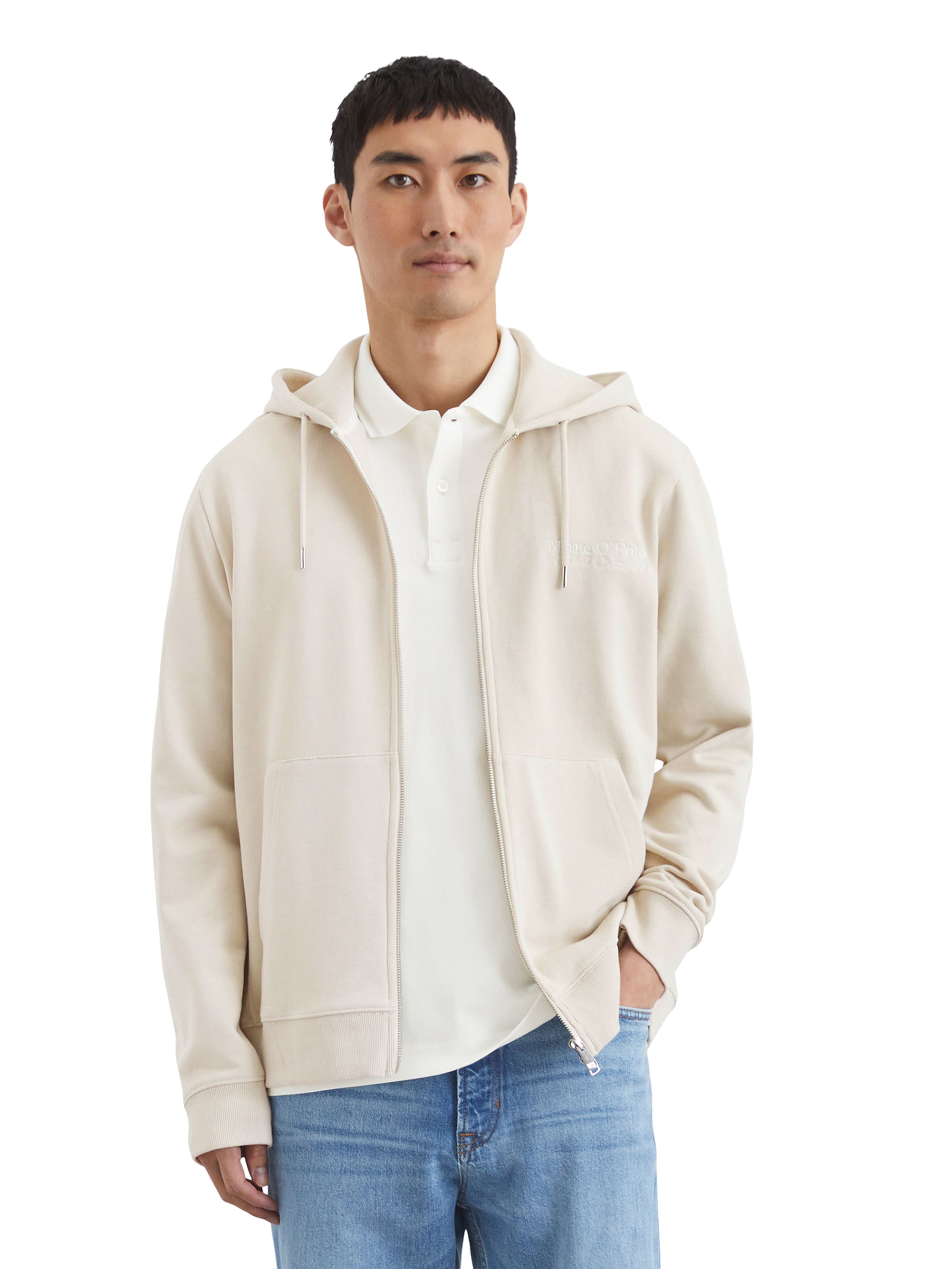 Marc O'Polo Кофта на молнии в Коричневый: спереди