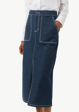 comma casual identity - Falda en azul: frente