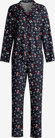 CALIDA Pyjama 'Family & Friends' in Blau: Vorderseite