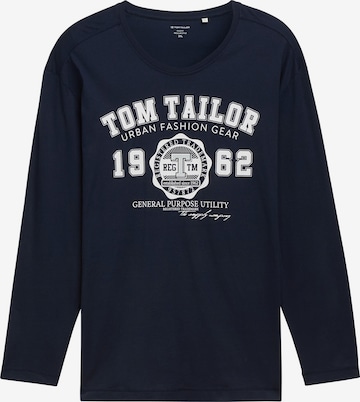mėlyna TOM TAILOR Men + Marškinėliai: priekis