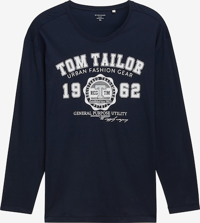 XXXL dydžio Marškinėliai iš TOM TAILOR Men +, spalva – tamsiai mėlyna / balta, Prekių apžvalga