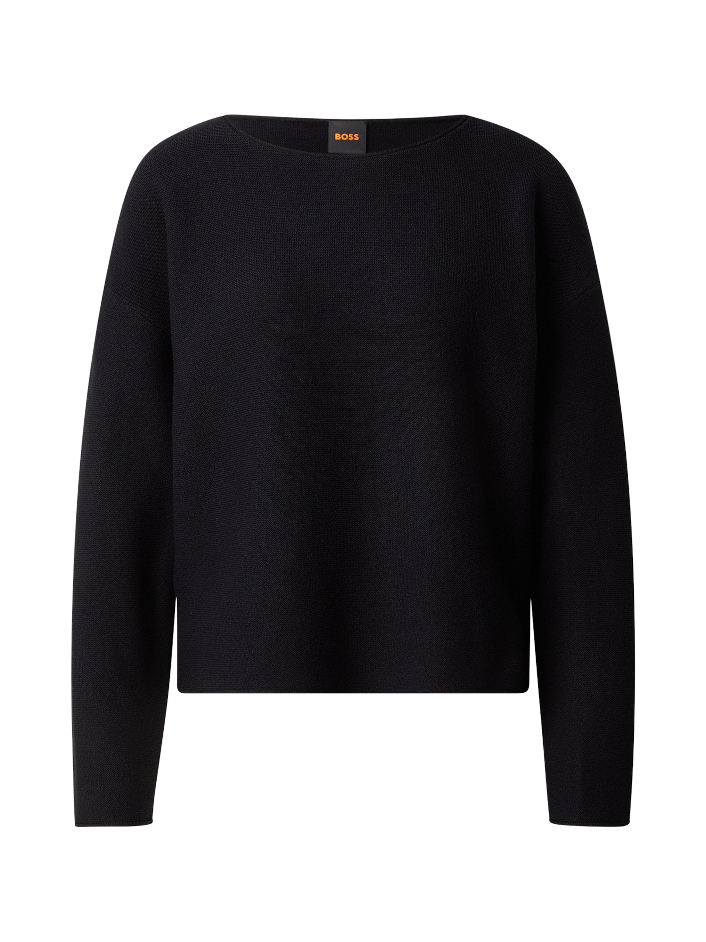 Pulover 'Fouet' de la BOSS pe negru: față