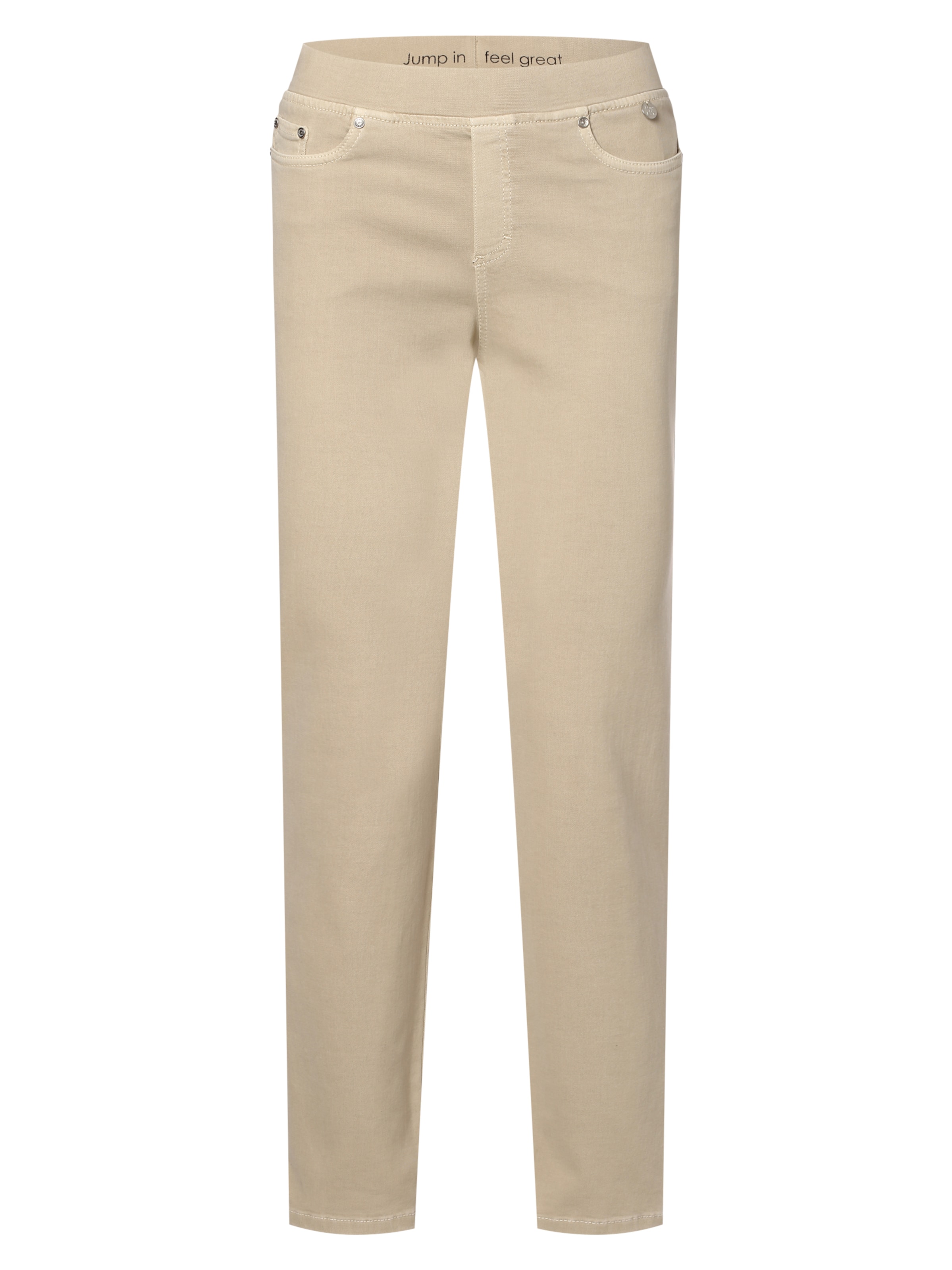 Anna Montana Slim fit Trousers 'Rom' in Beige: front