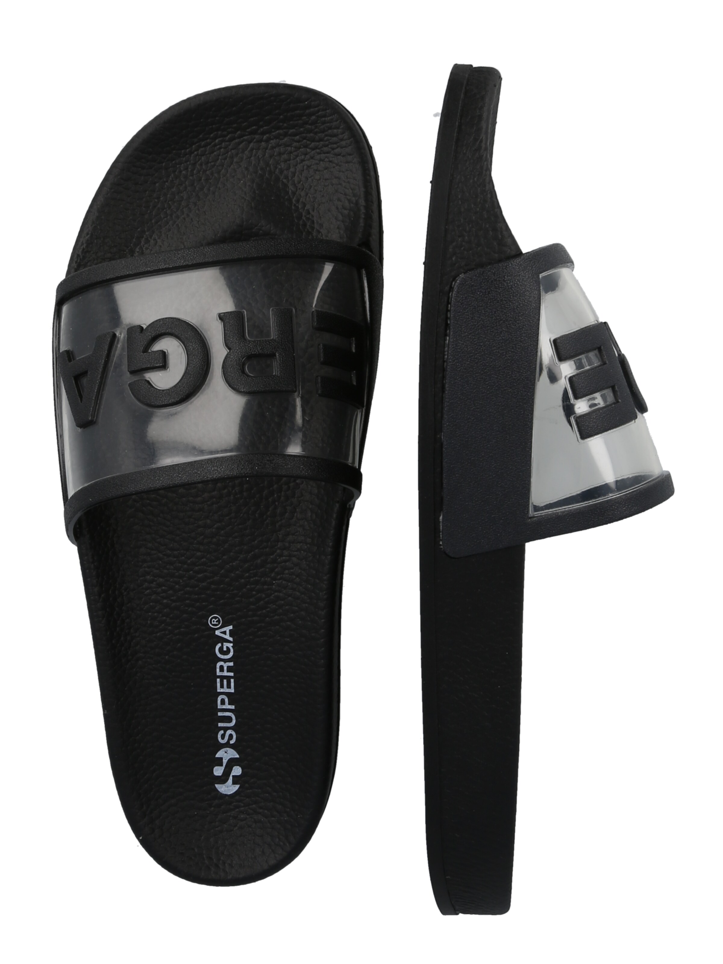SUPERGA Pantolette in Schwarz