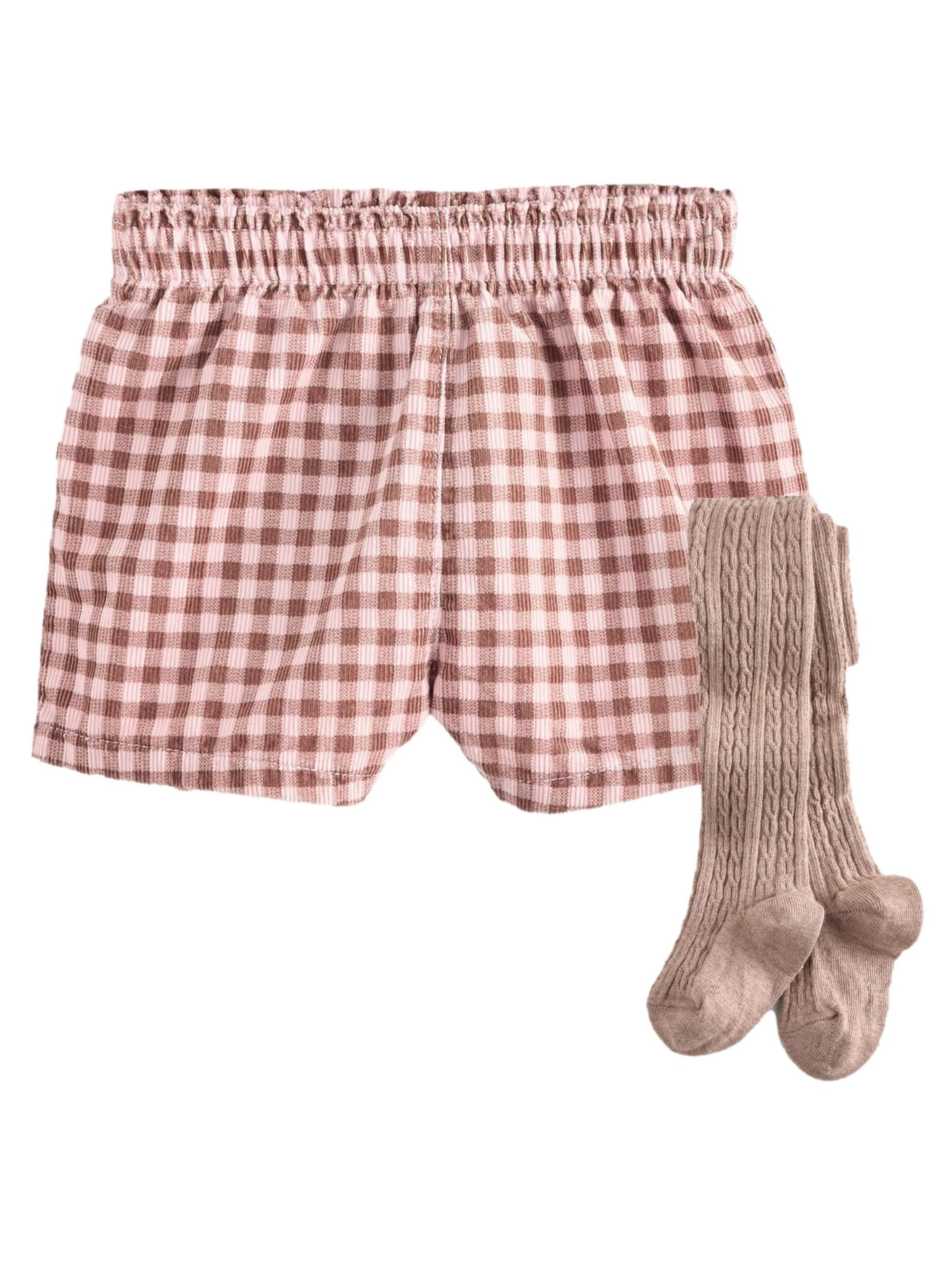 Next Set: Shorts und Strumpfhose in Pink: Vorderseite
