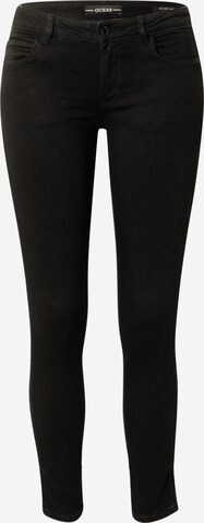 GUESS Skinny Jeans in Black: front