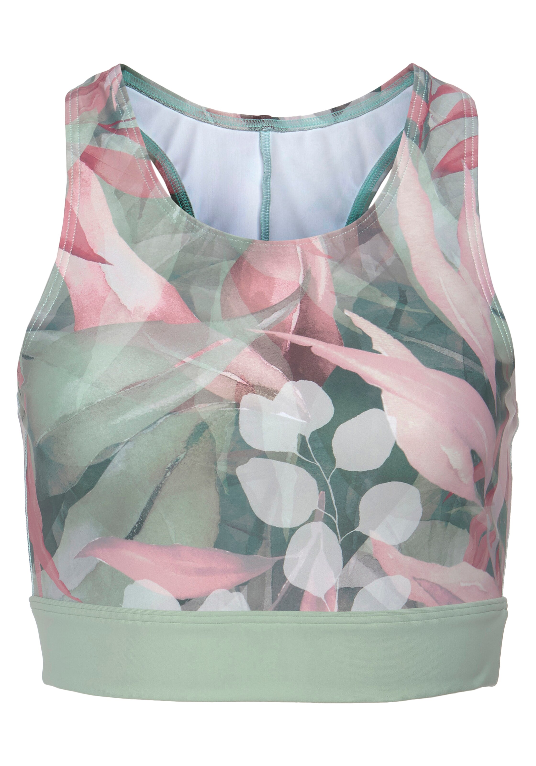 LASCANA ACTIVE - Top deportivo en verde: frente