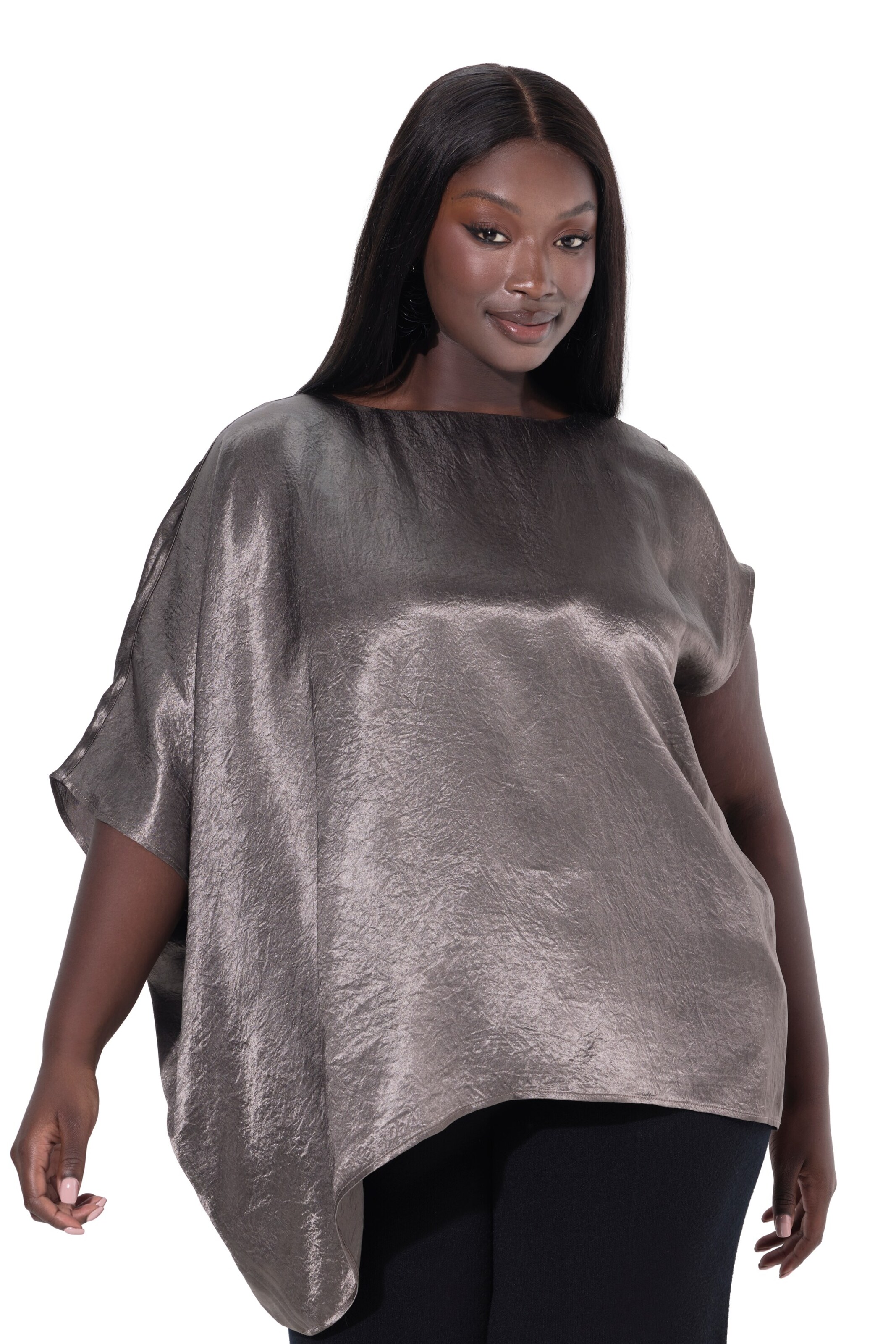 Ulla Popken Blouse in Bruin: voorkant