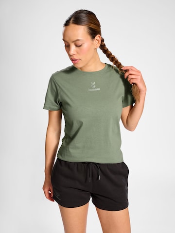 T-shirt fonctionnel Hummel en vert : devant