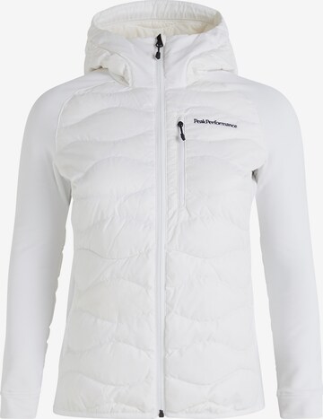 Veste d’hiver 'Helium Down' PEAK PERFORMANCE en blanc : devant