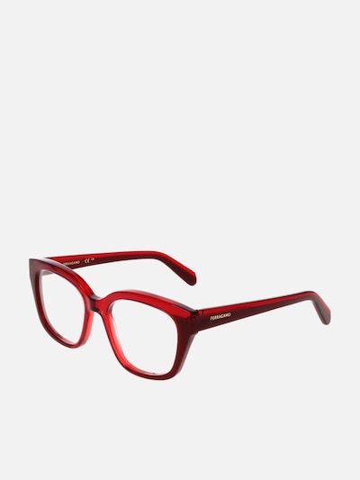 FERRAGAMO Zonnebril 'Ferragamo SF3023 Transparent red/dark red 51/18/140 WOMAN Eyewear Frame' in 51 in de kleur Rood, Productweergave