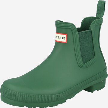 Bottes en caoutchouc HUNTER en vert : devant