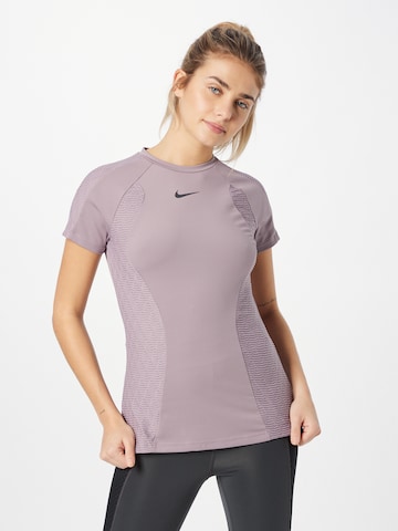 NIKE Funkční tričko – fialová: přední strana