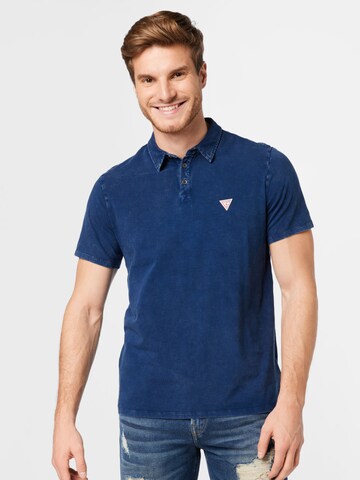 GUESS - Camisa em azul: frente