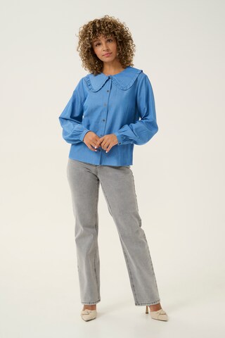 Cream Blouse 'Kami' in Blue