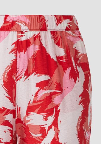 s.Oliver Wide leg Broek in Rood