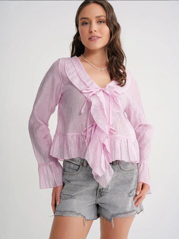 MixRay Blouse in Pink