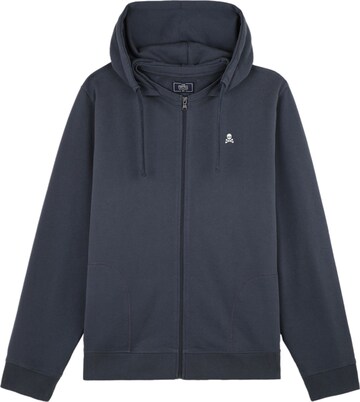 Scalpers Zip-Up Hoodie in Blue