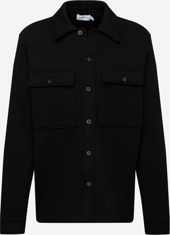 Veste de survêtement TOPMAN en noir : devant