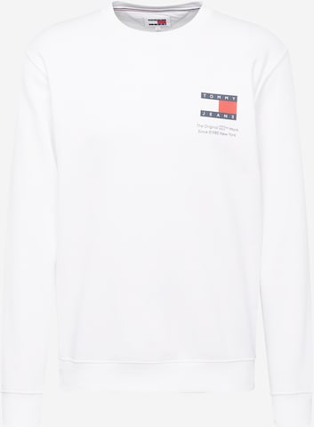 Tommy Jeans - Sweatshirt 'ESSENTIAL' em branco: frente