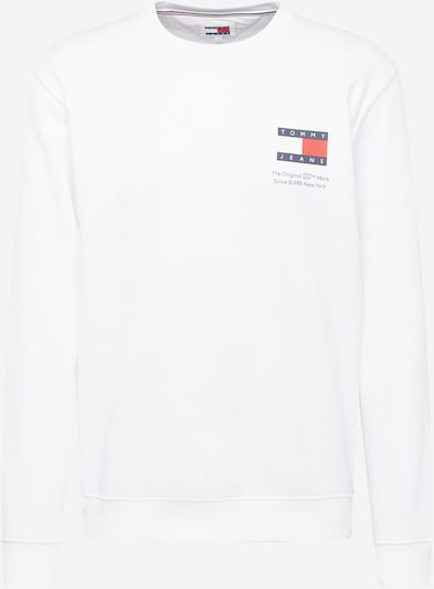 Tommy Jeans Sweatshirt 'ESSENTIAL' i navy / blodrød / hvid, Produktvisning