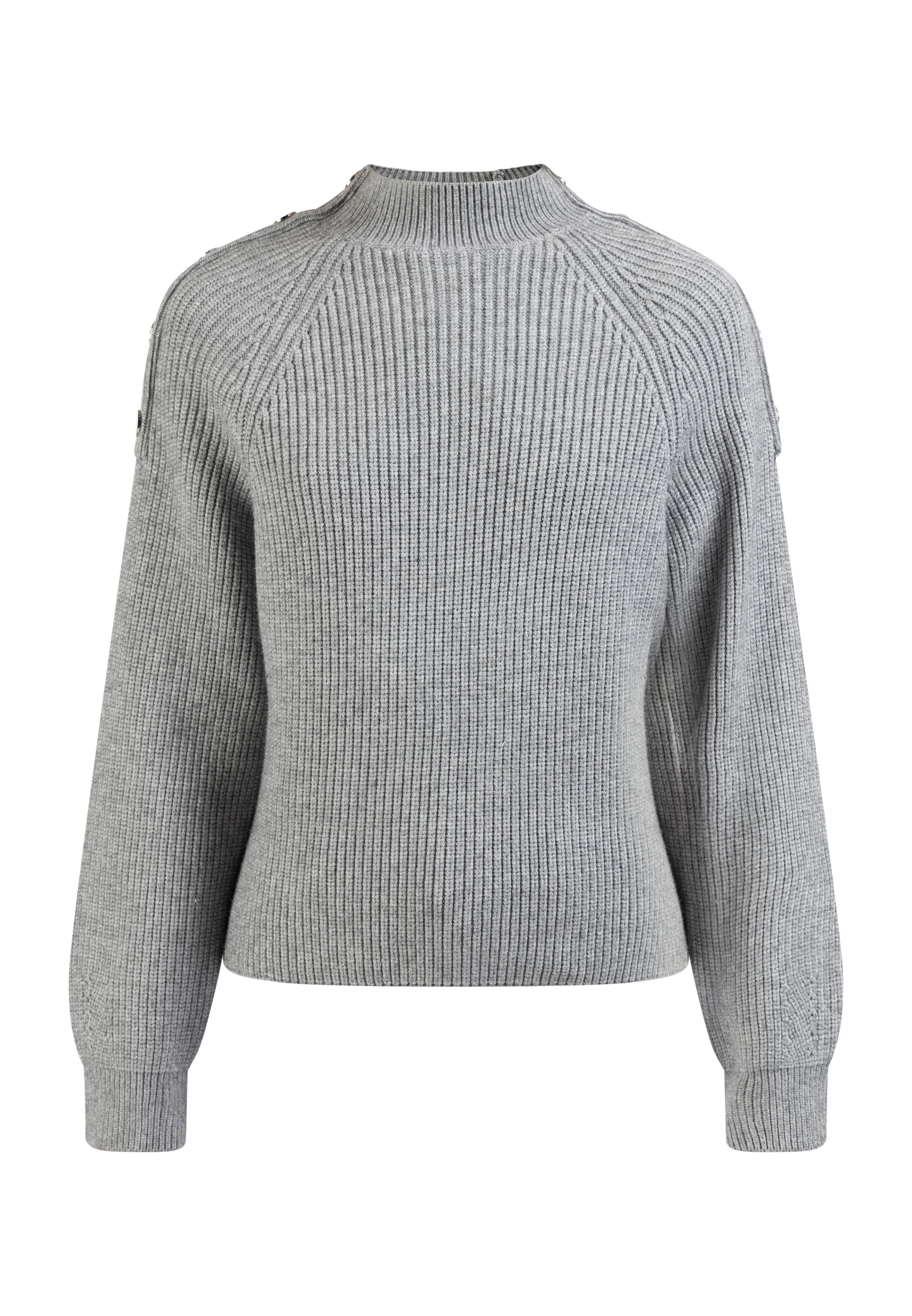 DreiMaster Maritim Pullover in Grau: Vorderseite