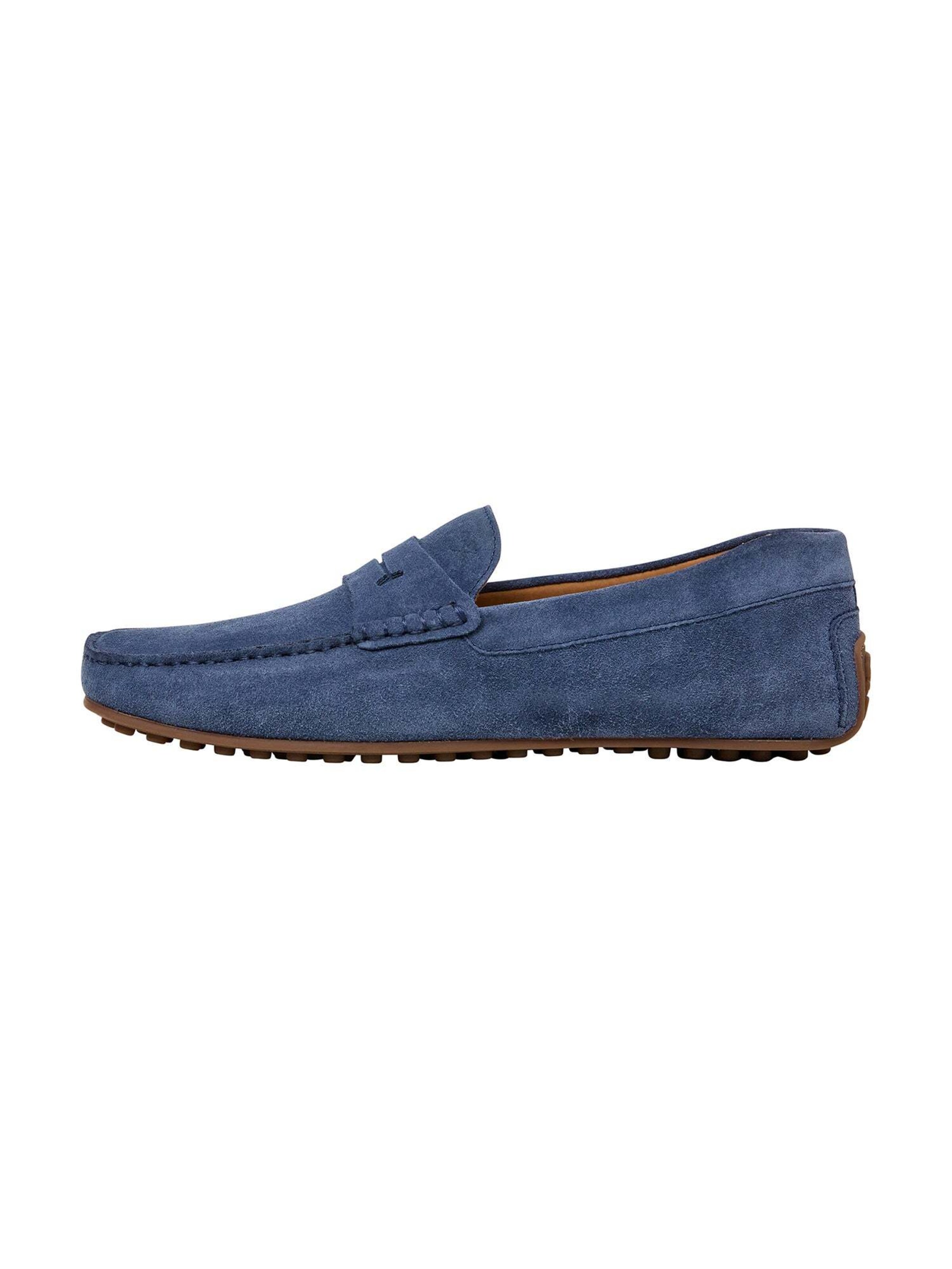 Hackett London Moccasin in Blue: front