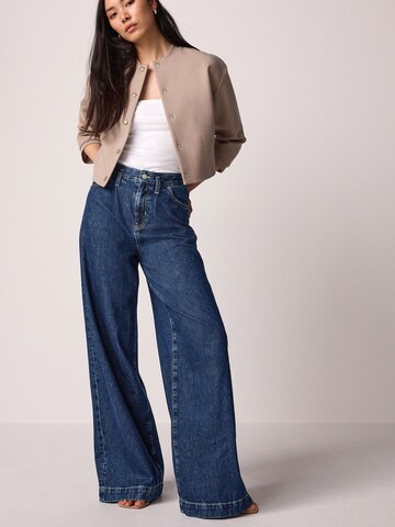 Wide Leg Jean à pince Next en bleu