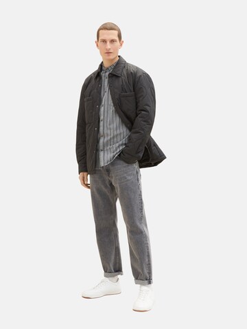 TOM TAILOR Regular Fit Hemd in Grau