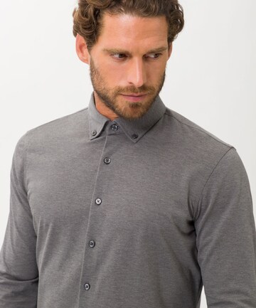 BRAX Regular fit Business Shirt 'Daniel' in Grey