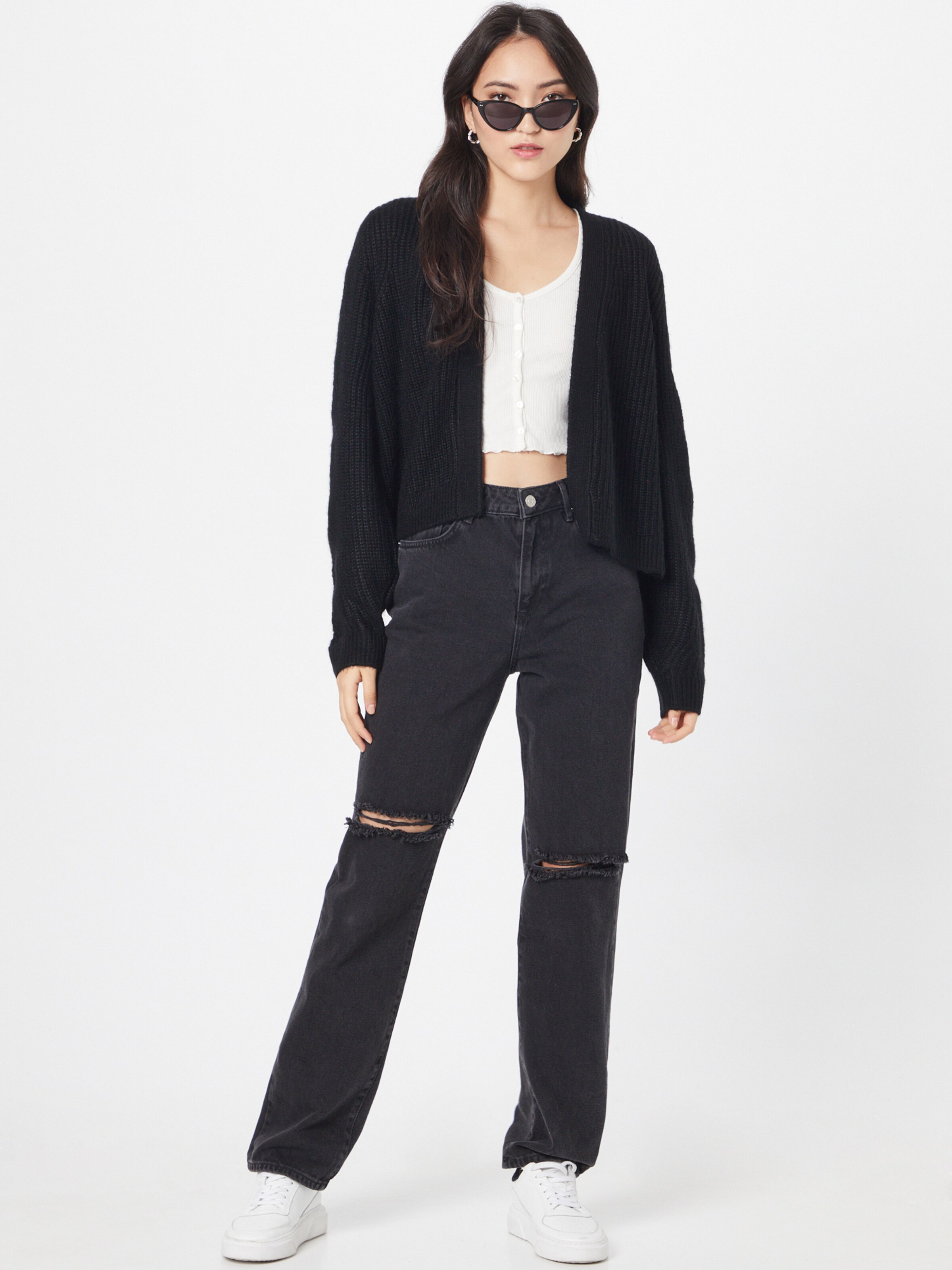 Frauen Pullover & Strick s.Oliver BLACK LABEL Strickjacke in Schwarz - ND68437 Frauen Pullover & Strick s.Oliver BLACK LABEL Strickjacke in Schwarz - ND68437