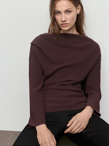 MANGO Blouse 'URUS' in Brown