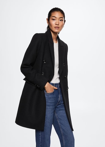 MANGO Between-Seasons Coat 'Dali' in Black