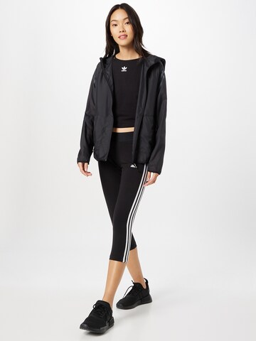 ADIDAS SPORTSWEAR Athletic Jacket 'Run Icons 3-Stripes ' in Black