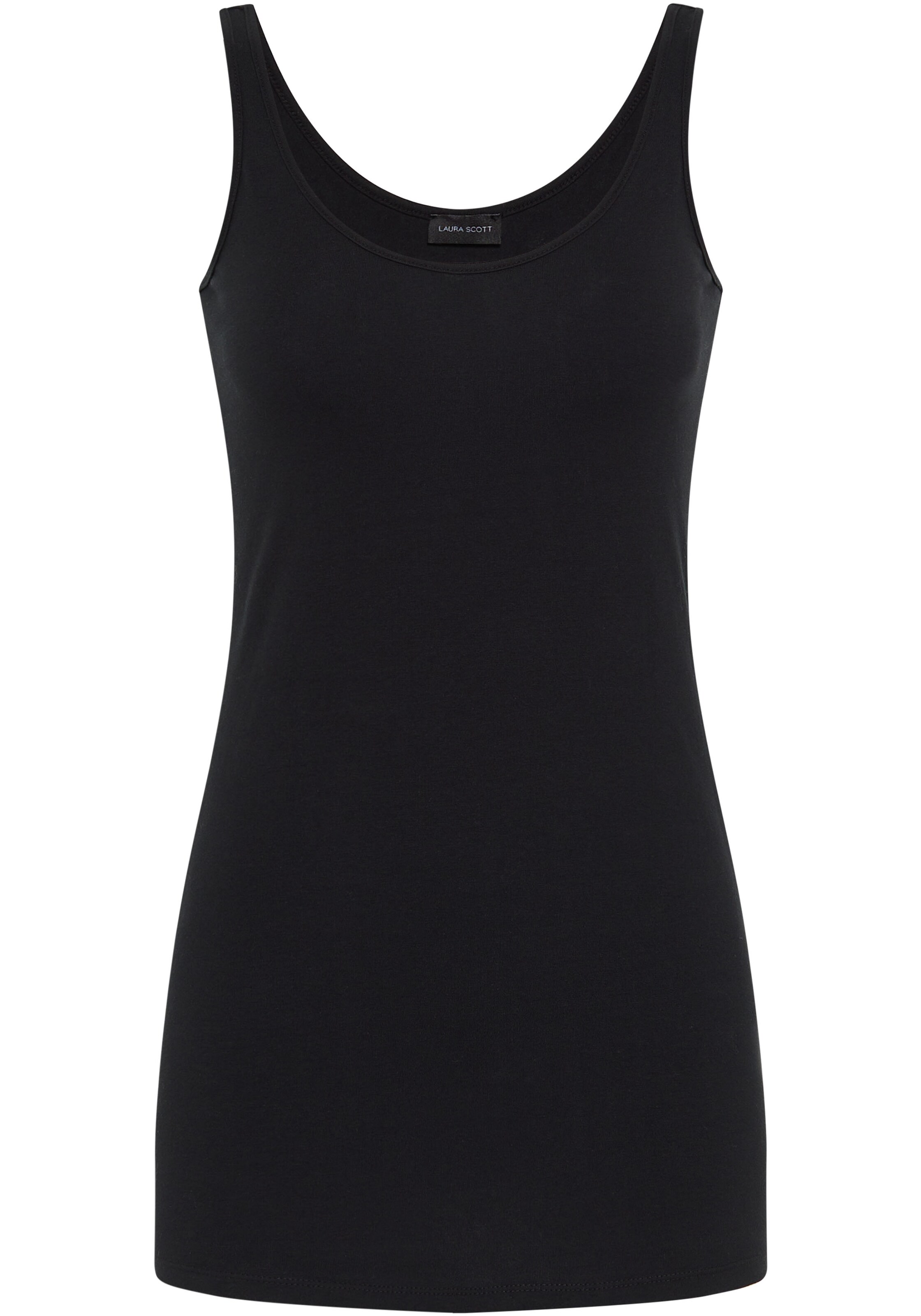 LAURA SCOTT Top in Black: front