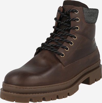 BULLBOXER Veterboots in de kleur Chocoladebruin, Productweergave