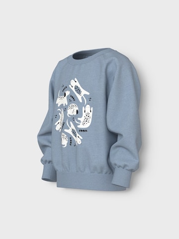 NAME IT Sweatshirt 'NMMVION' in Blauw