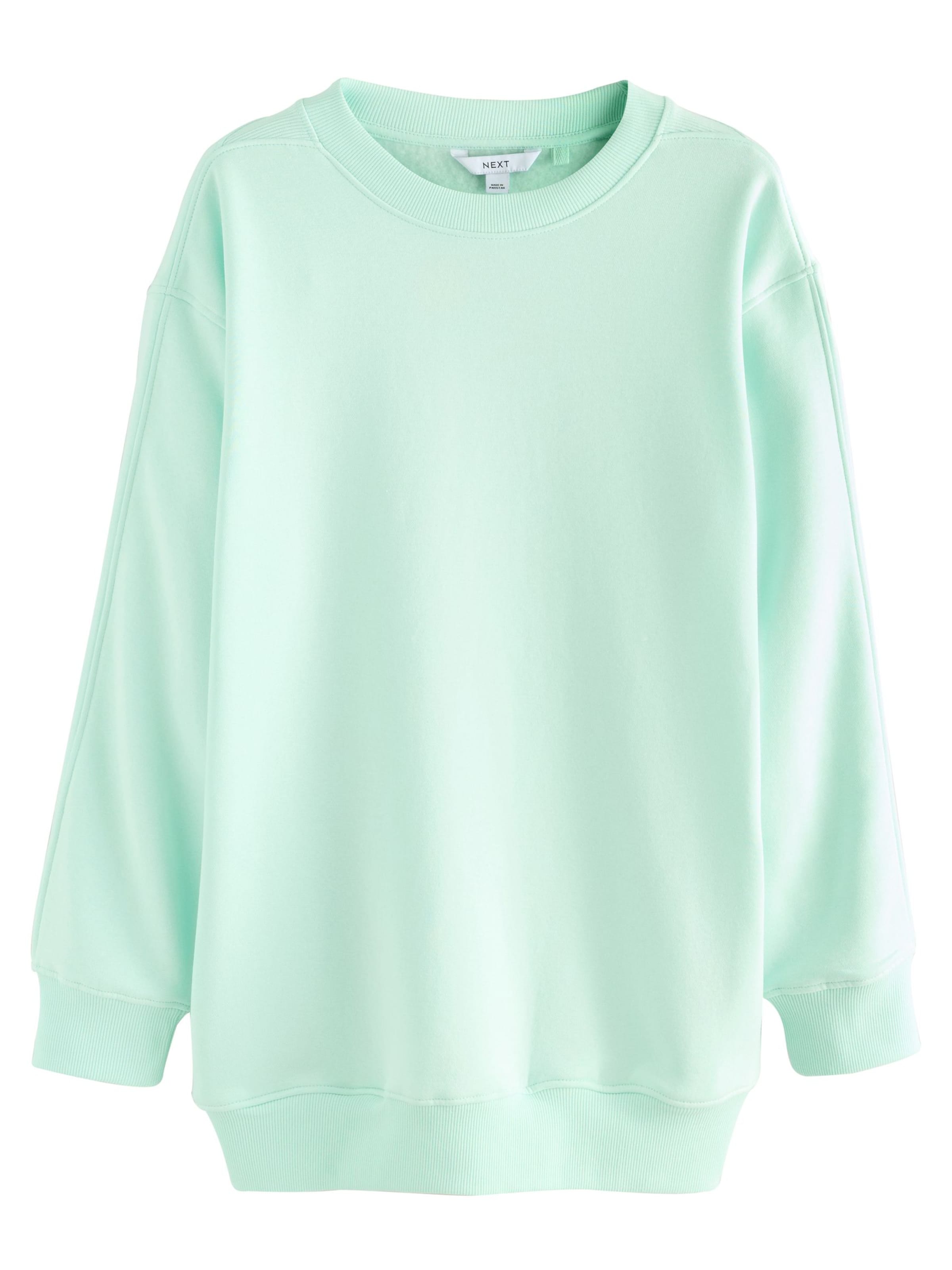 Next Sweatshirt 'Essentials' in Grün: Vorderseite