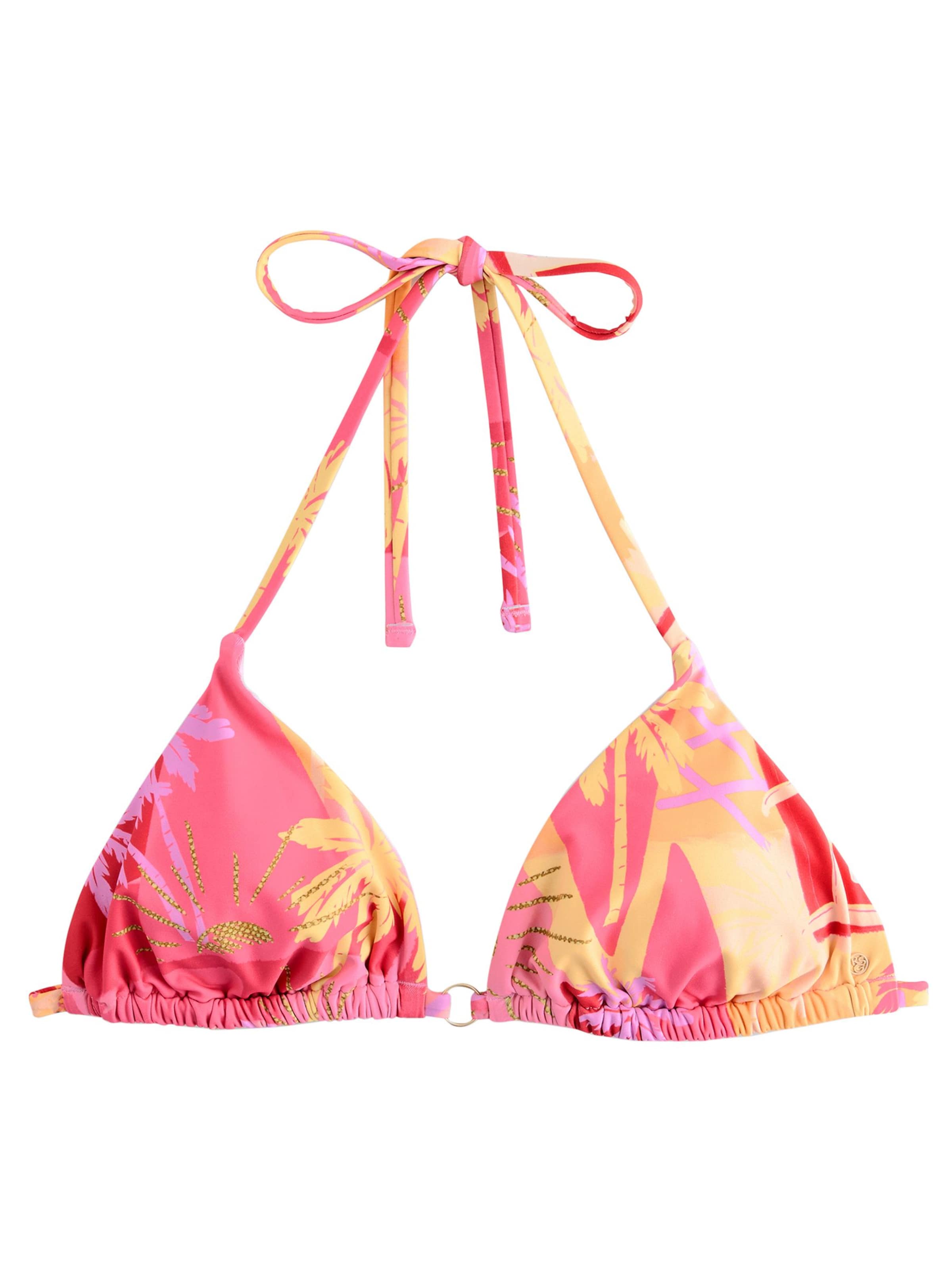 Triangolo Top per bikini di Rockett St George in rosa: frontale