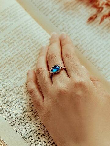 Anello '  Water drop ' di Victoria Hyde in blu