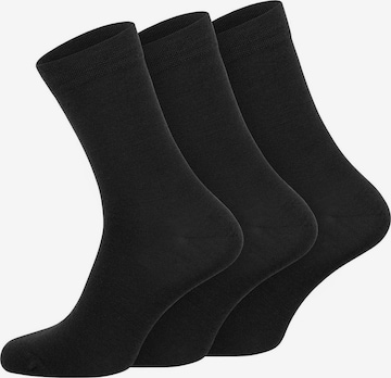 Chaussettes GIESSWEIN en noir : devant