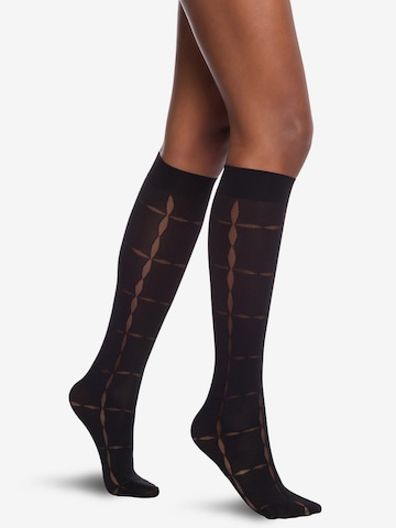 Wolford Knee socks 'Anniversary' in Black: front
