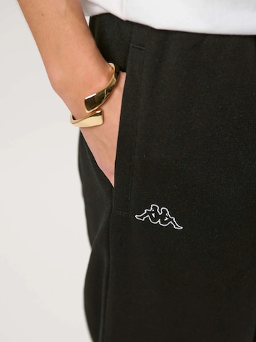 KAPPA - Regular Calças 'KMLogo Caseri' em preto