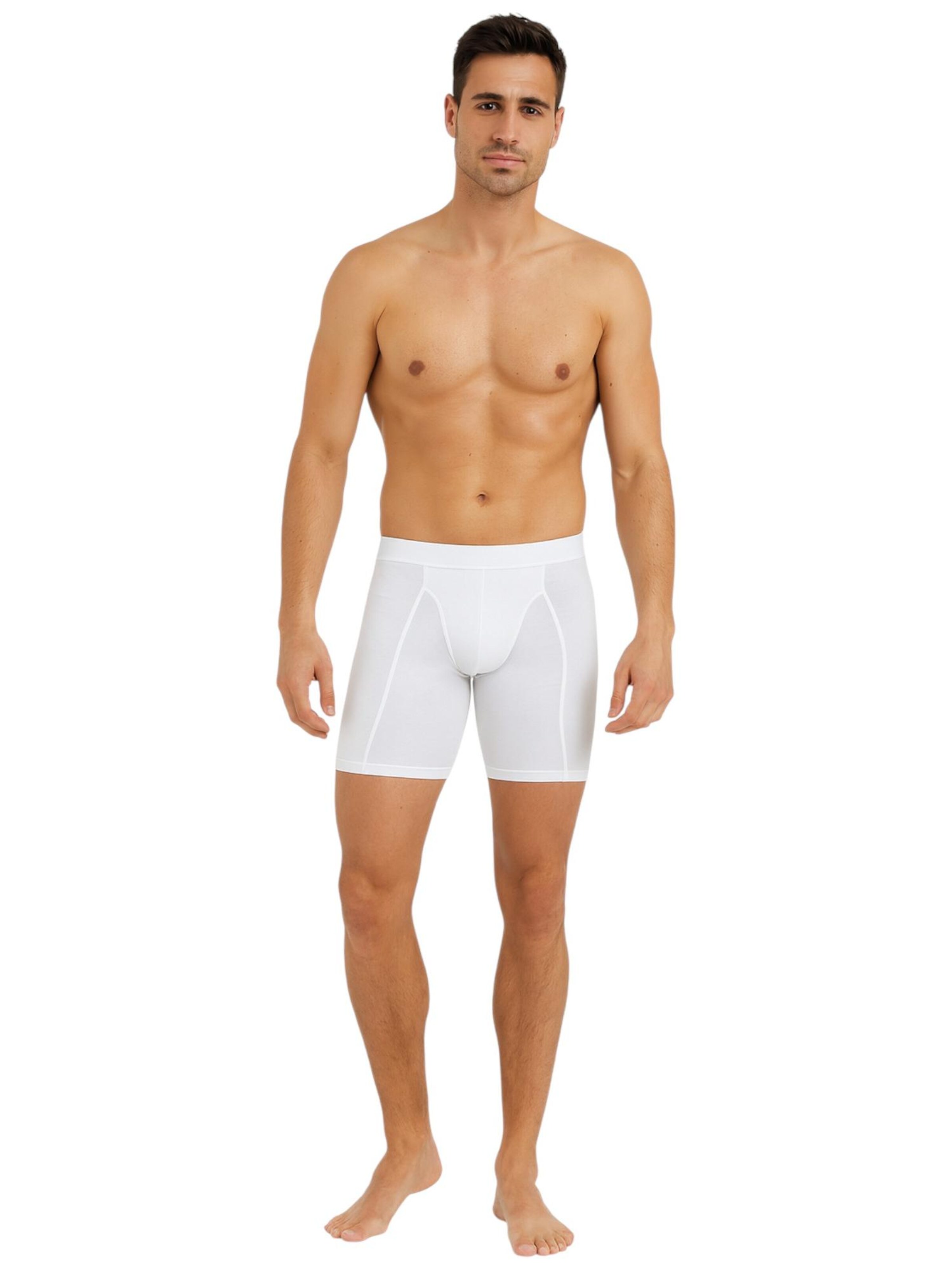 fashionshowcase - Calzoncillo boxer 'FlexLong' en blanco