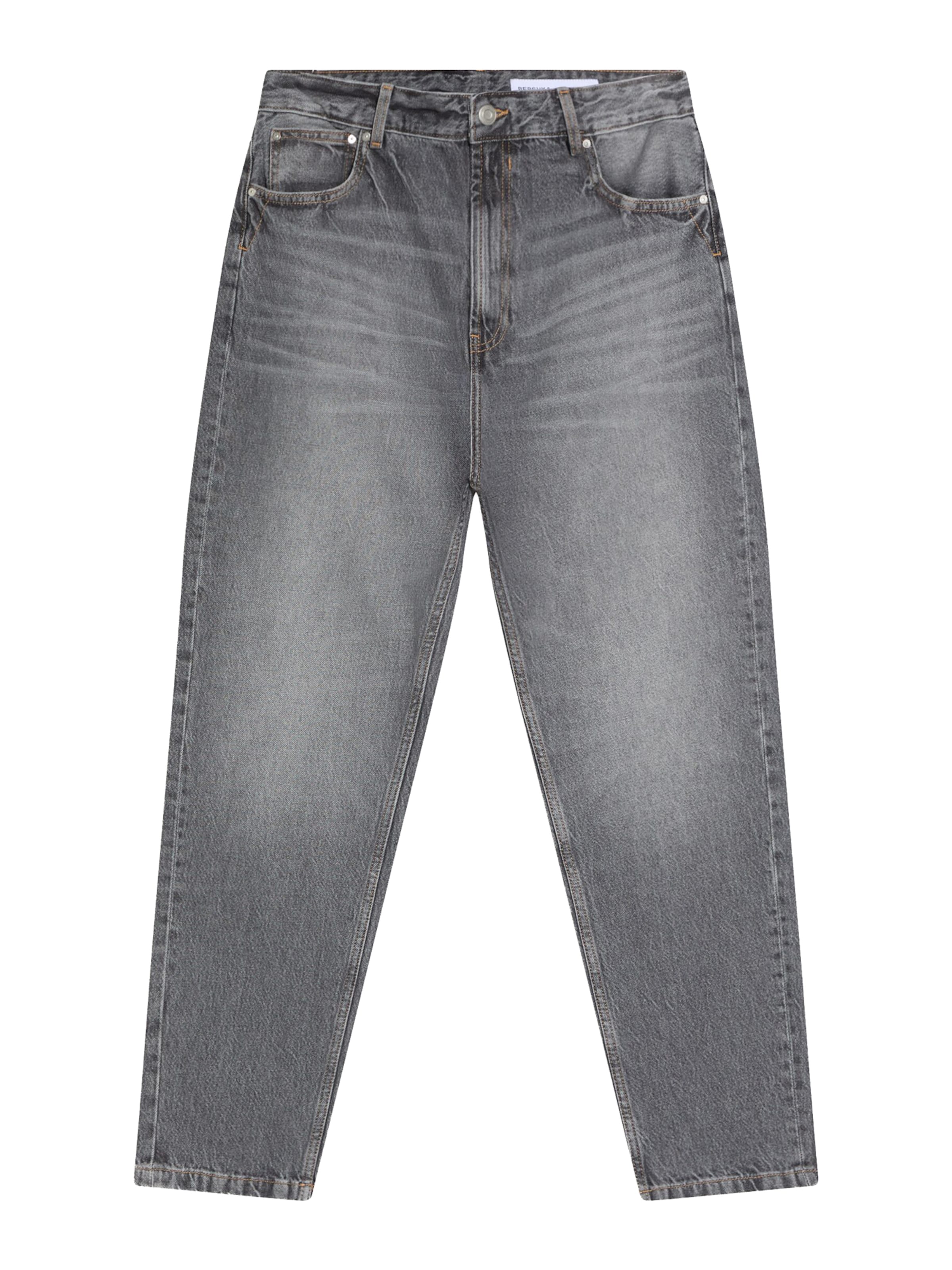 Largi Jeans de la Bershka pe gri: față