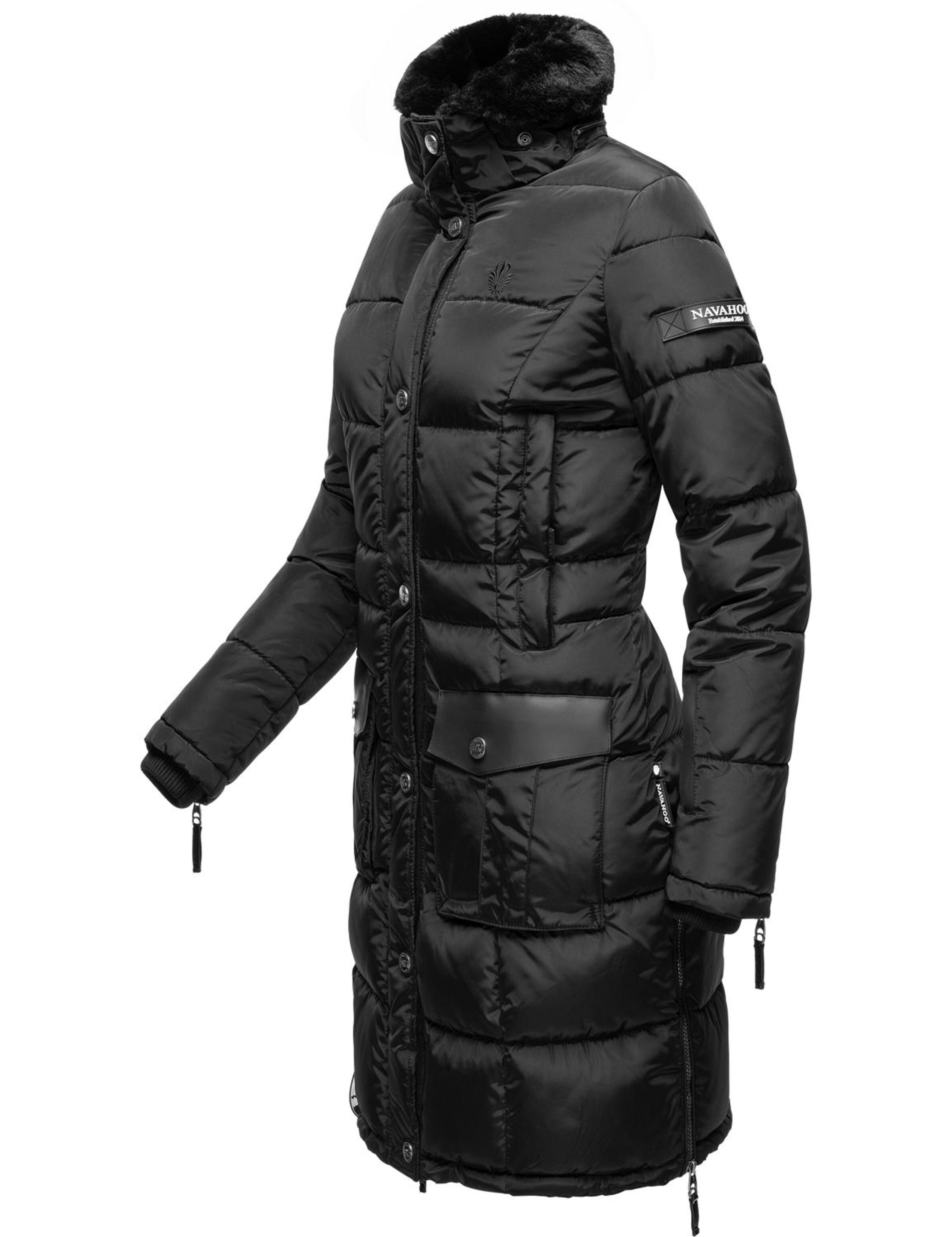 NAVAHOO Зимнее пальто 'Sinja' в Черный