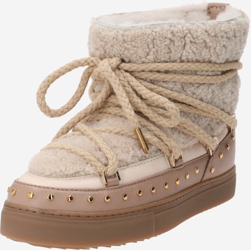 INUIKII Boots 'CURLY ROCK' in Beige: voorkant